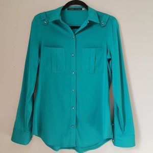 Ivanka Trump Teal Blouse